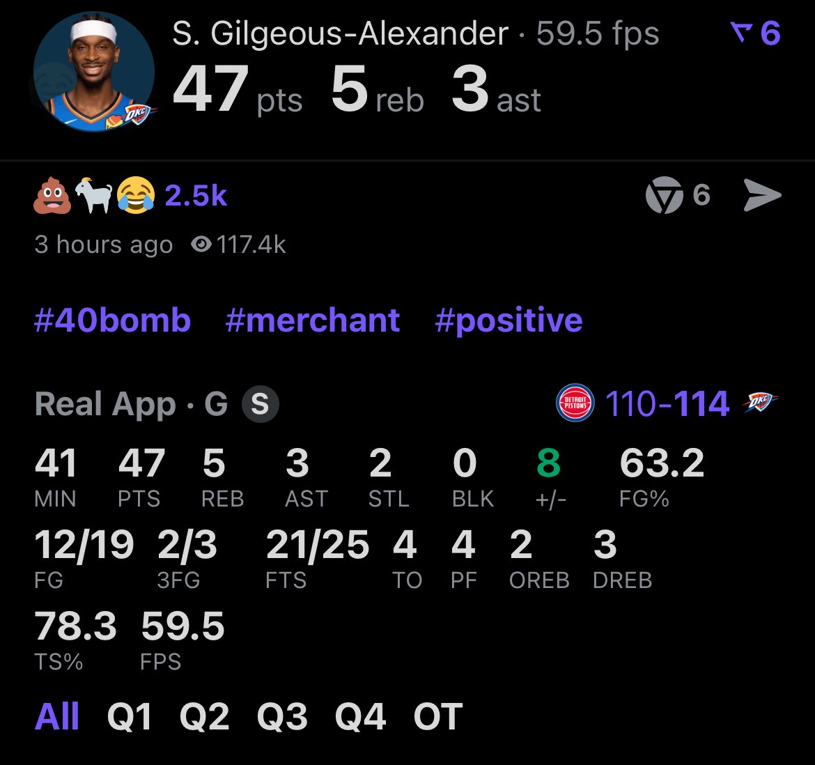 25 mf FTS this cannot be the MVP