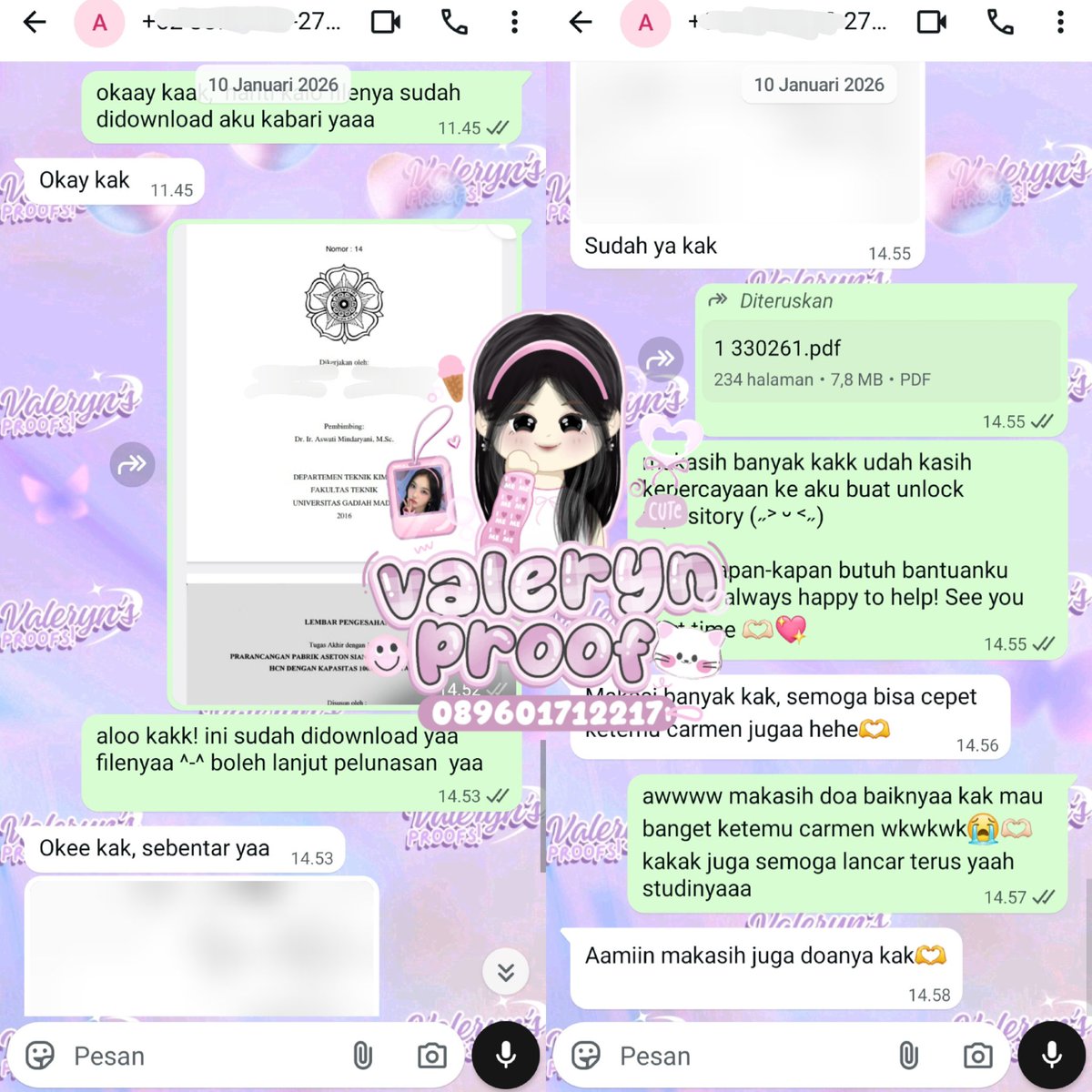Valen ; Joki & bimbingan skripsi olah data^^ tweet media