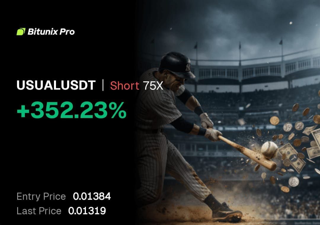 $USUAL
TP2 ✅

$BTC $ETH $PEPE $XRP $ZIG $SNAI $MANEKI $CWIF $SOL $NEIRO $RFC $ARDR $HYPE $GAS $VINE $HPPO $KET $PAAL $TRUMP

Click on the link below to join our free signal 
group 👇🏿👇🏿
t.me/Vertexacapital…