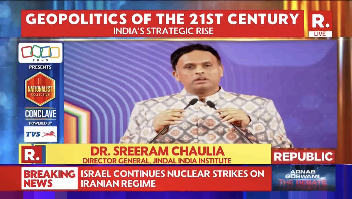 sreeramchaulia's tweet image. Why is the present international order defined by fierce #geopolitics and #war?

How crucial is #nationalism to survive and thrive in the current conflict-prone #world?

How can higher nationalistic consciousness and spirit be forged in #India as it rises to the status of a