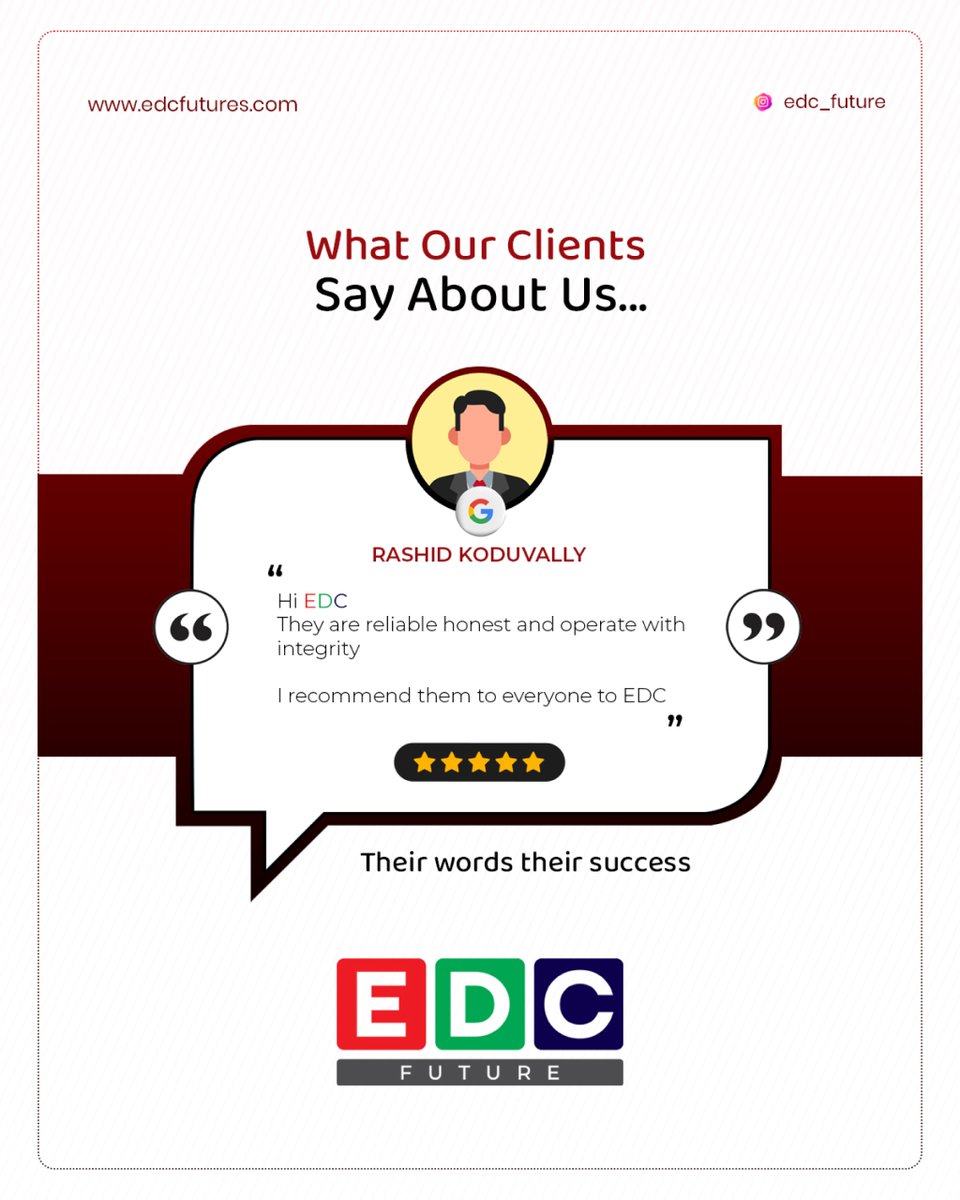 edcfuture's tweet photo. See what our customers are saying 💬✨
Real experiences, real trust — hear it from those who chose us!"#CustomerReviews #ClientFeedback #HappyClients #TrustedService #CustomerExperience #Testimonials
#indigitt #ownthedigitalfuture #indiandigitalhub https://t.co/vTQf8KxIyC