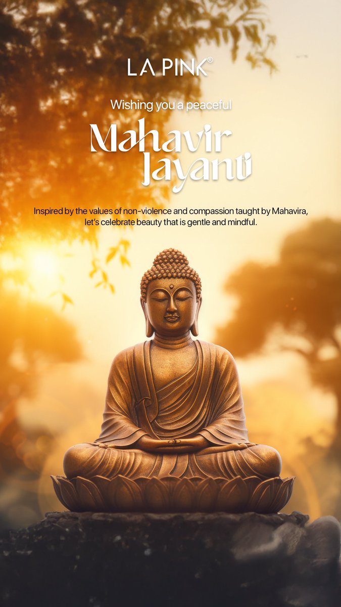 Inspired by the values of non-violence and compassion taught by Mahavira,let's celebrate beauty that is gentle and mindful.
#mahavirjayanti #jayanti