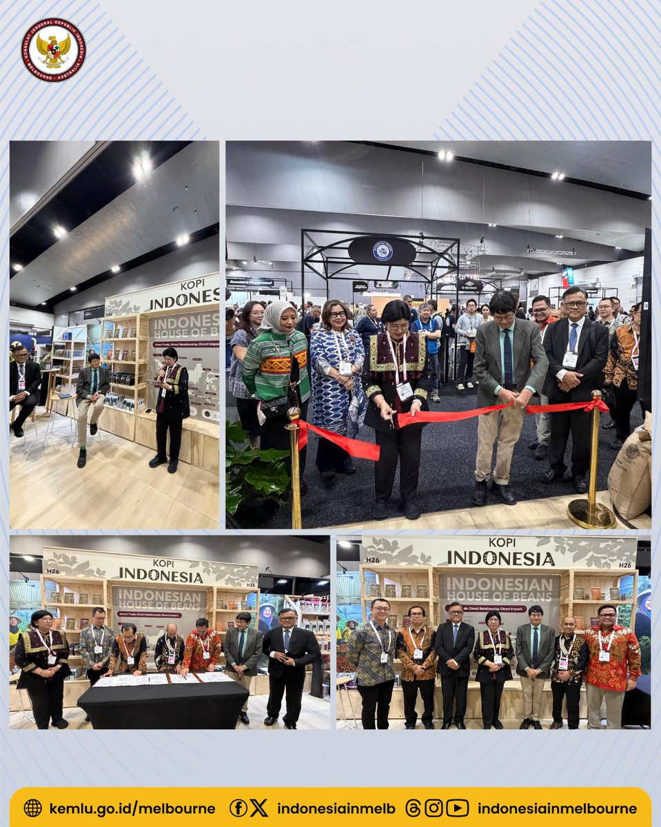 IndonesiaInMelb's tweet image. Melbourne International Coffee Expo (MICE) 2026. 

Read the full article: 
kemlu.go.id/melbourne/beri…

#IniDiplomasi #IndonesiaUntukDunia #DemiNKRI #IndonesianWay #RintisKemajuan