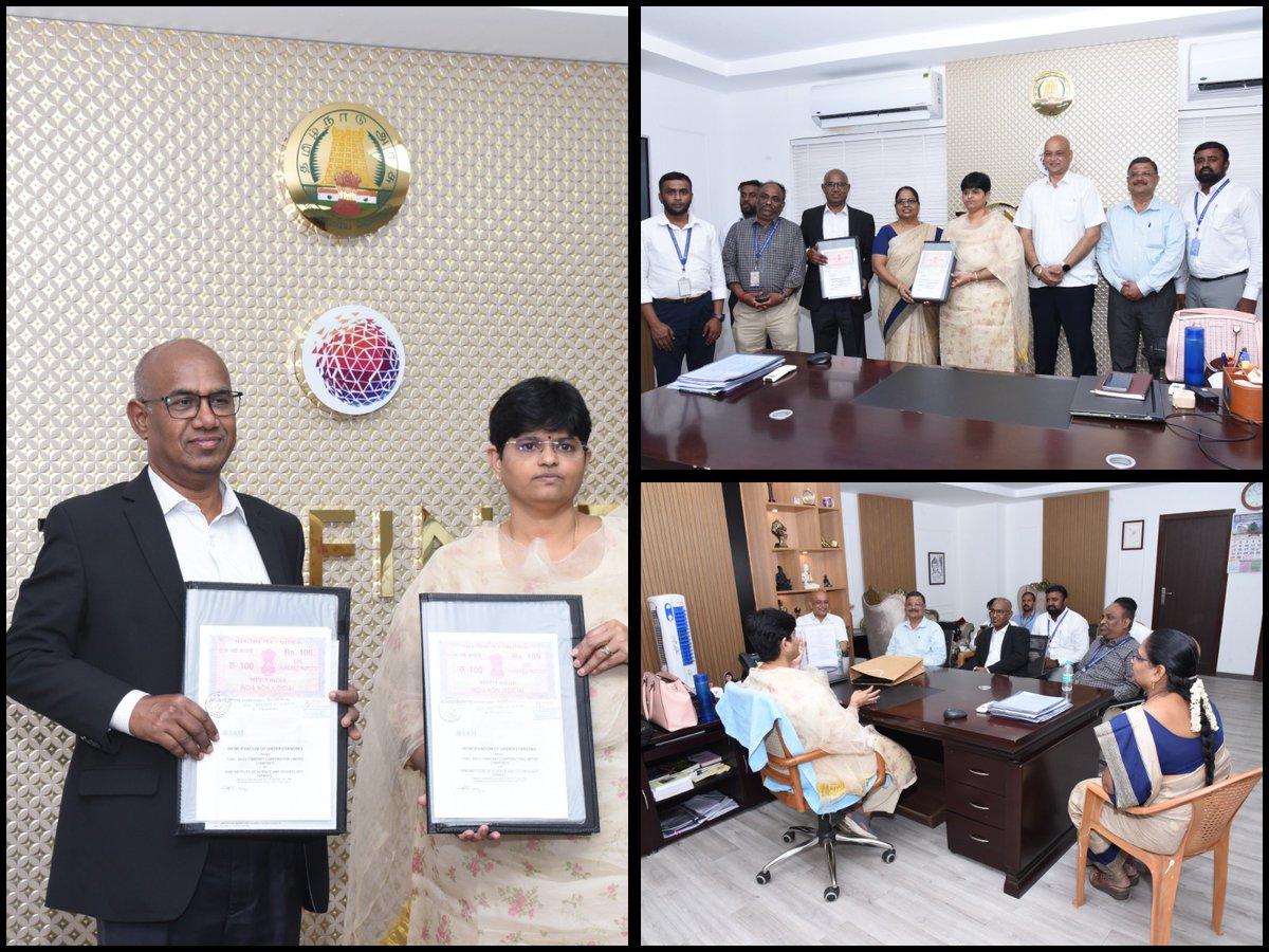 SRM_Univ's tweet image. SRMIST Signs MoU with Tamil Nadu FiberNet Corporation Limited TANFINET to Strengthen Digital Innovation and Industry Collaboration. To know more please visit tinyurl.com/pmszmvc8
#Research #Training #SRMIST #SRM #SkillDevelopment #FiberNet #Digital