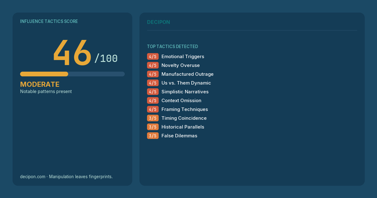 Decipon - Manipulation leaves fingerprints. tweet media