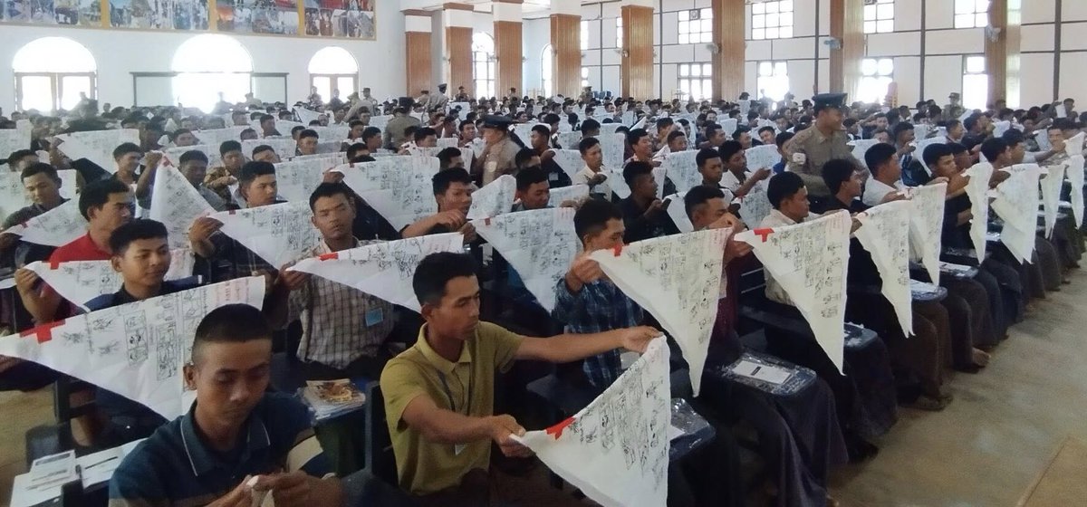 MyanmarRedCross's tweet image. A one-week Basic #FirstAid Training, jointly organized by the #MyanmarRedCross and #Fire Services Department, was held in Pyin Oo Lwin from March 16–22.
A total of 381 trainees actively took part, gaining both practical and theoretical first aid skills from Red Cross trainers.