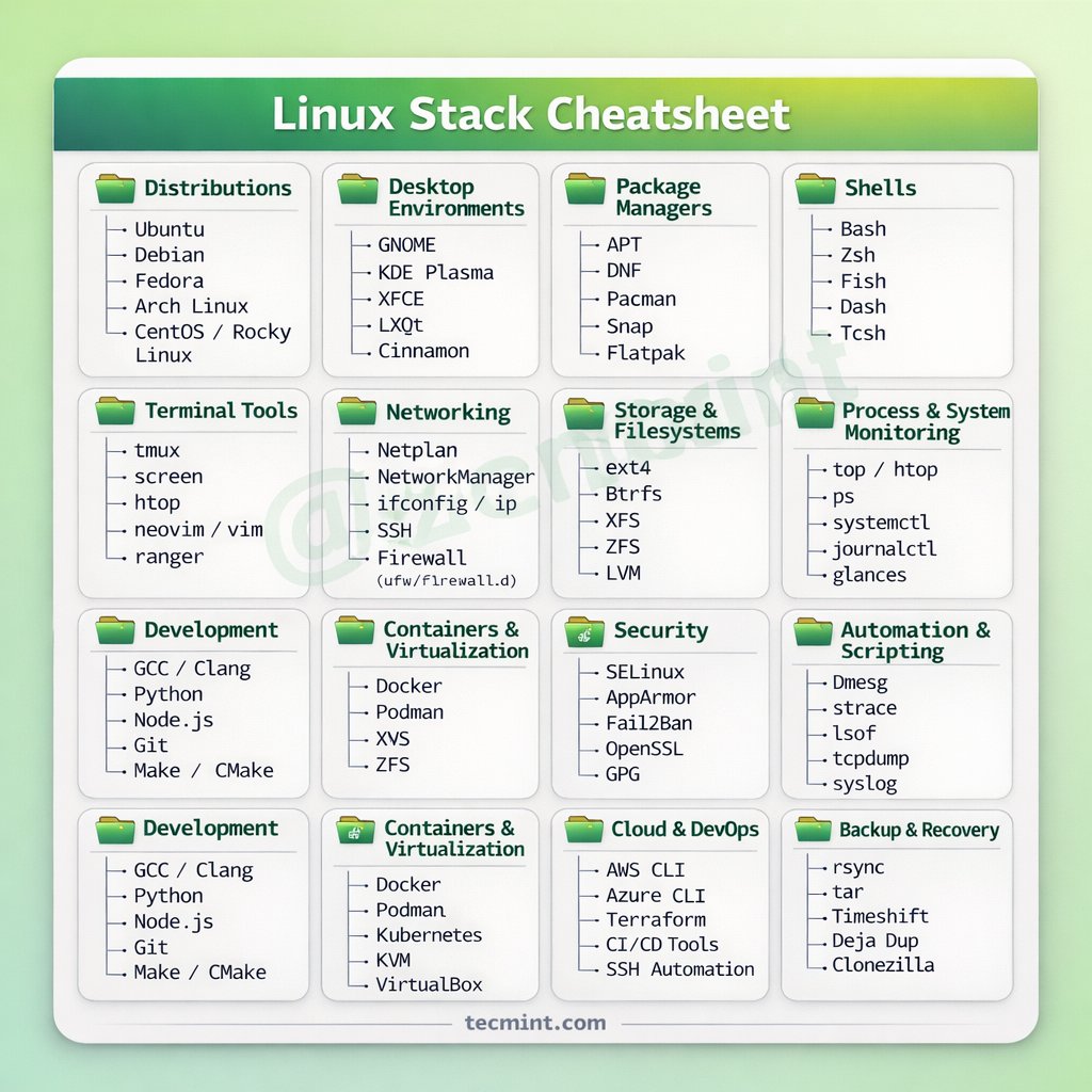 If you're learning #Linux, this is your roadmap. Distros Package ...