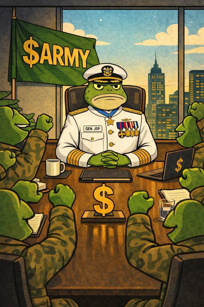 GM🌅

While others wait for pumps,
$ARMY soldiers are already active in the trenches. 🪖🔥

CA: 3Gdx9LmKZJyciSz3mbge3YKLqskiMG71m1iDMPAwpump