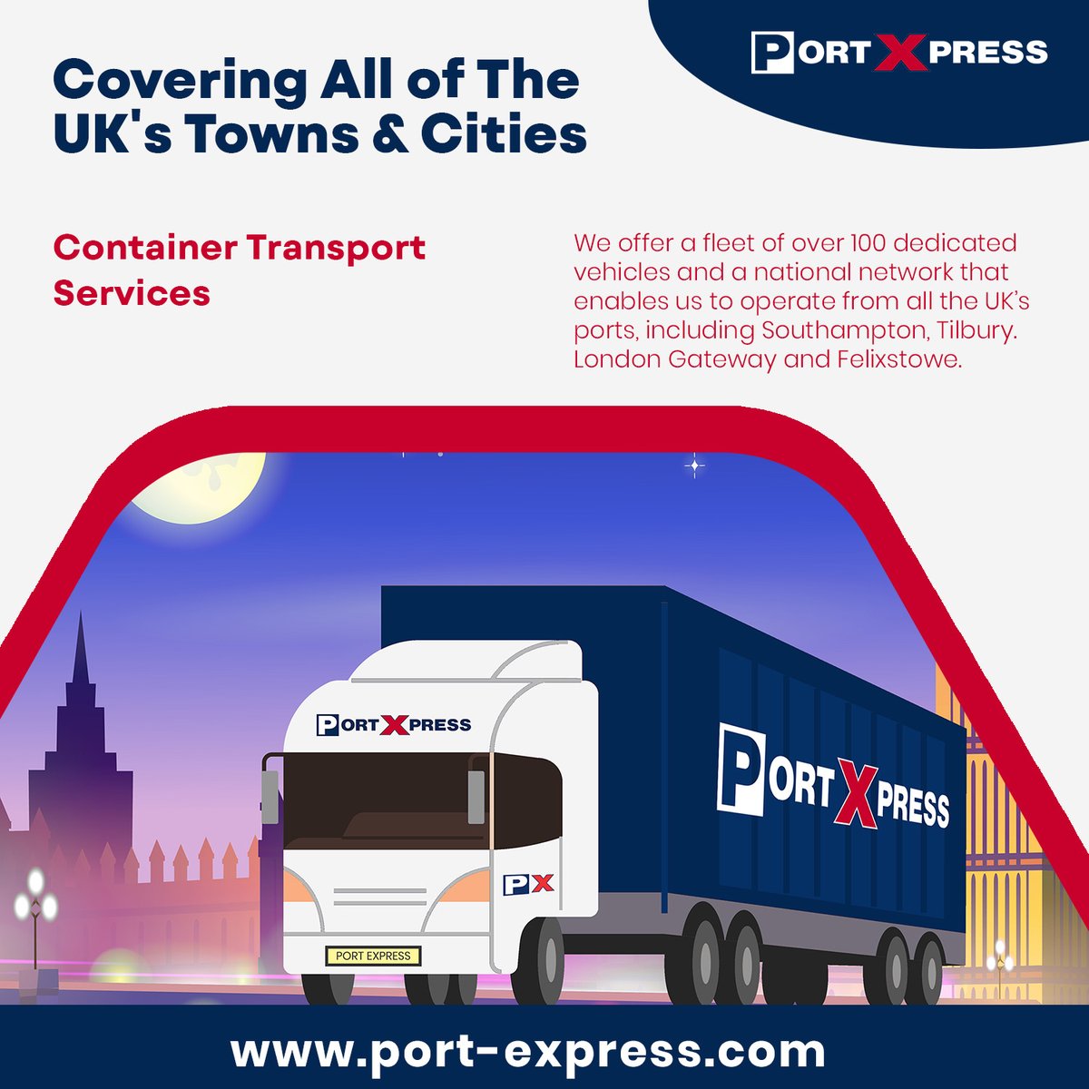 Port Express tweet media