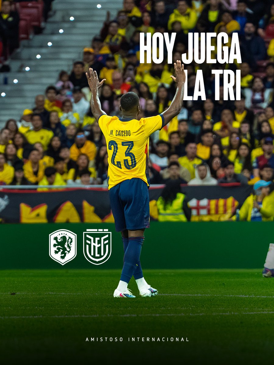 𝐕𝐀𝐌𝐎𝐒 𝐋𝐀 𝐓𝐑𝐈

🆚🇳🇱
📅 Fecha FIFA
⌚13H45 
🏟️Philips Stadion