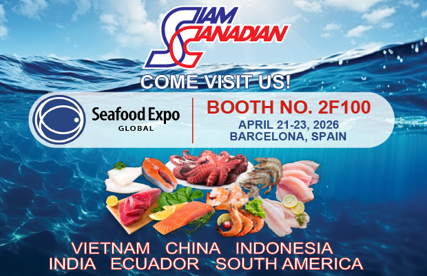 SiamCanadian's tweet photo. Join us at SEG 2026 🇪🇸

📍 Booth 2F100
📅 April 21–23, 2026
📌 Fira Barcelona Gran Via
Meet our team &amp; explore new seafood opportunities 🤝
#SEG2026 #SeafoodExpoGlobal #Barcelona #Networking #SeafoodTrade #siamcanadian https://t.co/pFlUkL4mxh