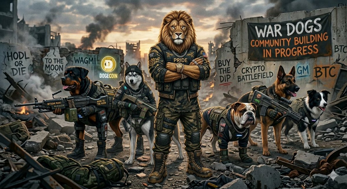 Good morning and Happy Tuesday War Dogs community and X family.

<a href="/WarDogs_BSC/">WarDogs_BSC</a>

GM 💪🦁💪