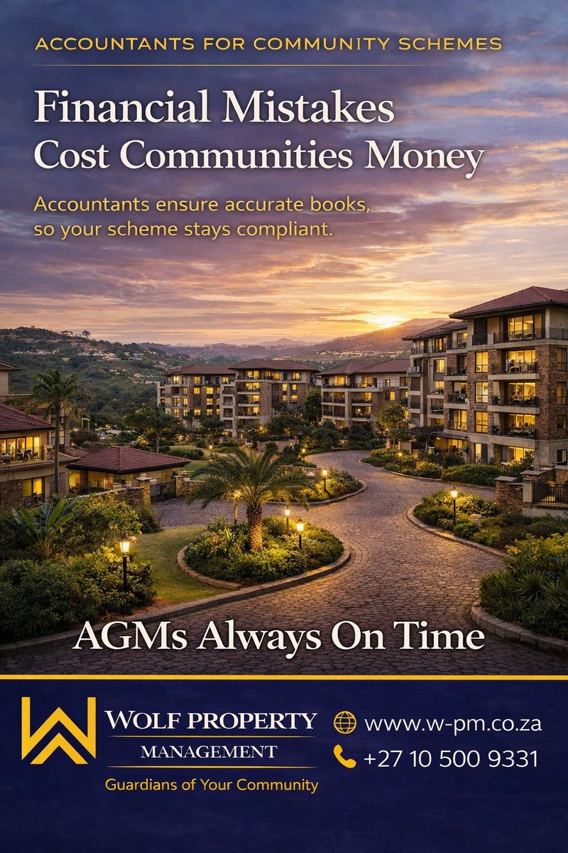 wolfproperty_'s tweet photo. When was your last AGM?

Late AGMs usually mean the finances aren’t ready.
As Accountants for Community Schemes, we keep your books accurate and compliant so AGMs happen on time.

#AGM #CommunitySchemes #PropertyManagement #FinancialGovernance #WolfPropertyManagement https://t.co/OVFL0acCCm