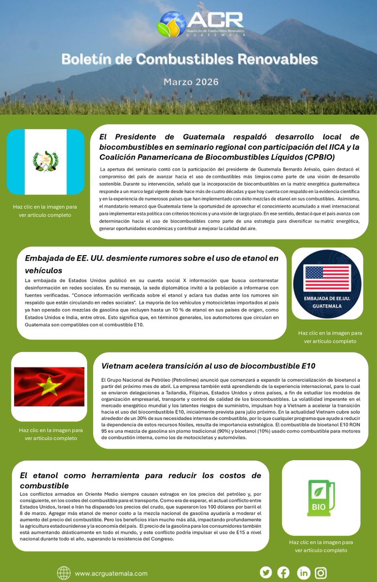 acrguate's tweet photo. ACR Guatemala, te  invita a descargar el boletín del mes de marzo, no te pierdas todas las novedades aquí: https://t.co/B53LwcihTB https://t.co/5ihVjiQTFh