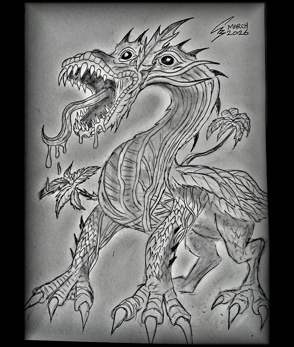 TheSoulGrinder's tweet image. Day 108 of my #dailysketch.  This is the Drosera.  A plant-like creature from the Fomorian Realm.  They blend into the forest to ambush their prey.  Using water spells against them will only restore their health.

#drosera #plant #creaturedesign #pencilsketch #gamedesign #sketch