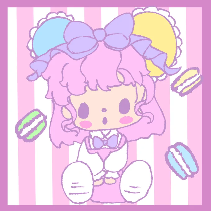 マカロンちゃん #創作 #創作イラスト #イラスト