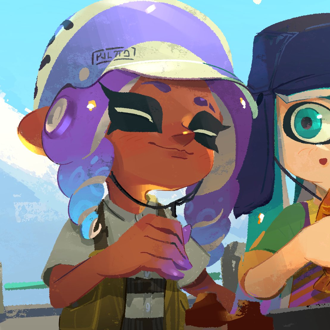 Leixo_Demo_'s tweet image. I never understoon the problem artists have with drawing other skintones, if you can use brown consistently, then you can put brown on skin
#splatoon