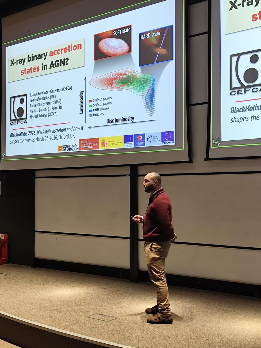 CEFCA_OAJ's tweet image. 🔭En busca de una teoría unificada sobre los agujeros negros

Investigadores del #CEFCA participan en #Blackholistic en Oxford, un encuentro clave para entender cómo la acreción y la retroalimentación regulan la evolución de las galaxias

🔗 cefca.es/noticias/mostr…

#CienciaCEFCA