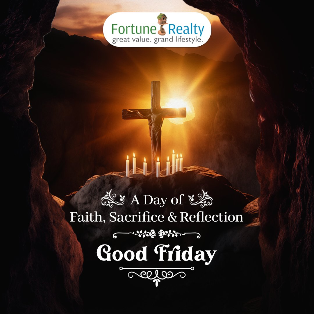 _FortuneRealty_'s tweet photo. Good Friday reminds us of the strength of faith and the power of sacrifice. May this day inspire peace, compassion, and hope in every heart.
Wish you a blessed Good Friday

#FortuneRealty #GoodFriday #BlessedGoodFriday #FaithAndHope #PowerOfFaith #PeaceAndCompassion https://t.co/agR2bWhde6