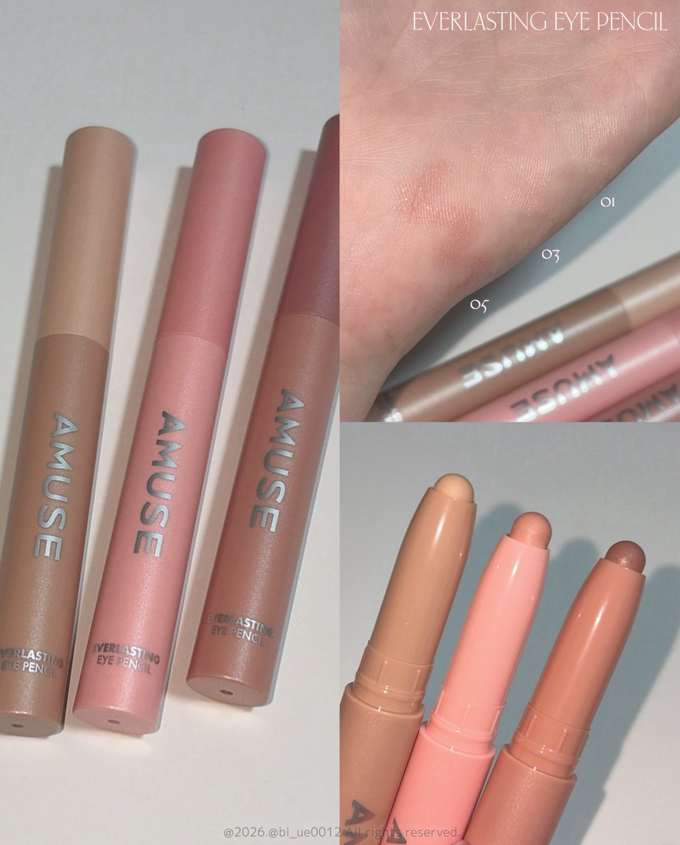 BL_UE0012's tweet image. amuse活用度の高いアイペンシル&amp;amp;アイパレ紹介🌼🤍エバーラスティングアイペンシル はするりとなめらかに描ける！フローラアイパレットは手のひらに収まるサイズ感でふんわり発色✨デイリー使いにぴったり🥹どちらもシャドウ、チーク、ハイライトなどにも使える活用度の高いアイテム✨
#PR #amuse