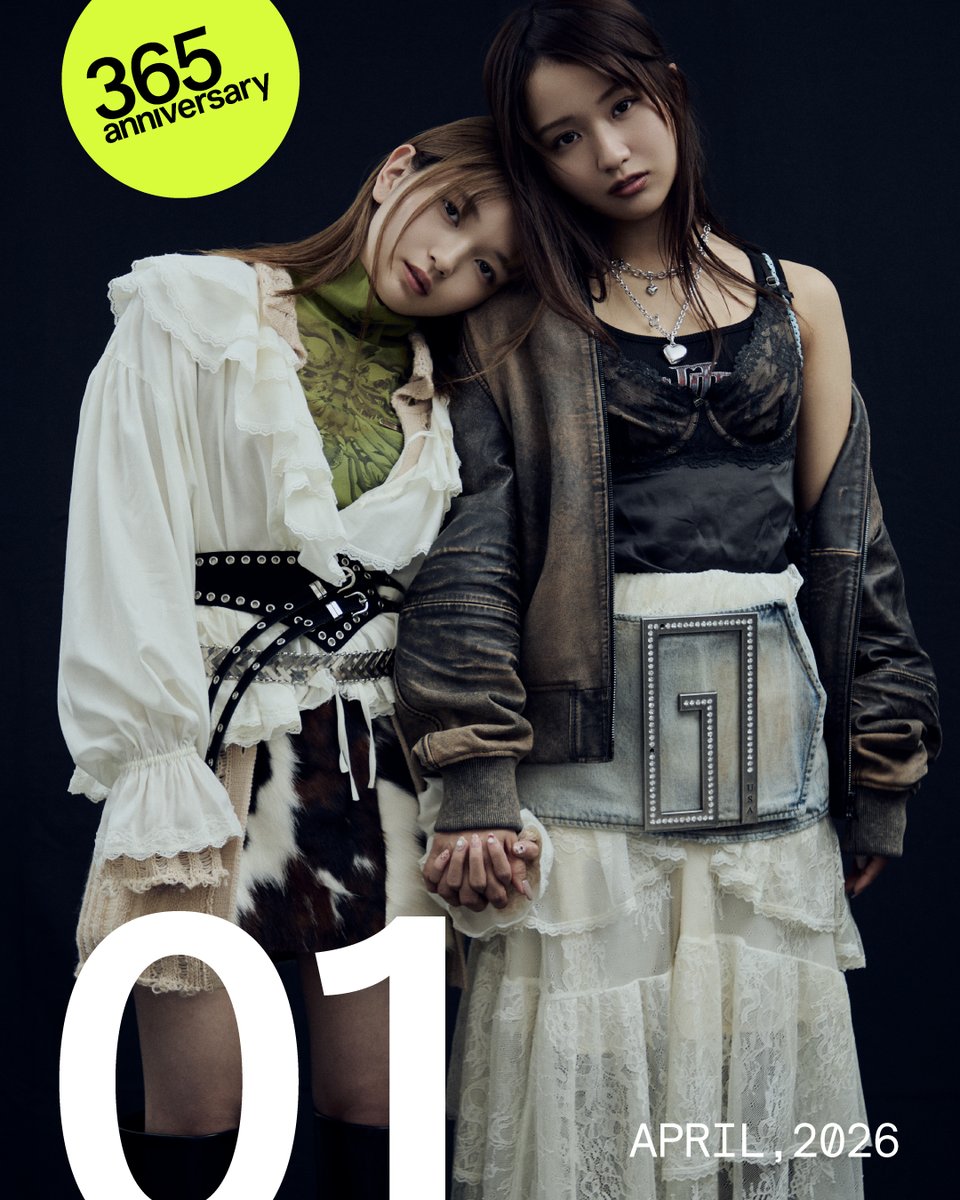NYLONJAPAN's tweet photo. 4月1日は『国際タティング・デー』🕸️
🔗https://t.co/5a6QZZu68c
Q&Aと全ての写真はURLからチェックしてね

今日は繊細な美しさを編み込むタティングの日。
4月の『365 ANNIVERSARY』は、DЯAW♡MEの #森脇梨々夏 と #福留光帆 で幕開��！
レースをクールにまとった二人が記念日をセレブレイト♡

#365_森脇梨々夏
@moririka_0508
#365_福留光帆
@FukutomeMitsuho
#365_DRAWME

published by @caelumjp
#nylonjapan #nylonjp #365anniversary #caelumjp