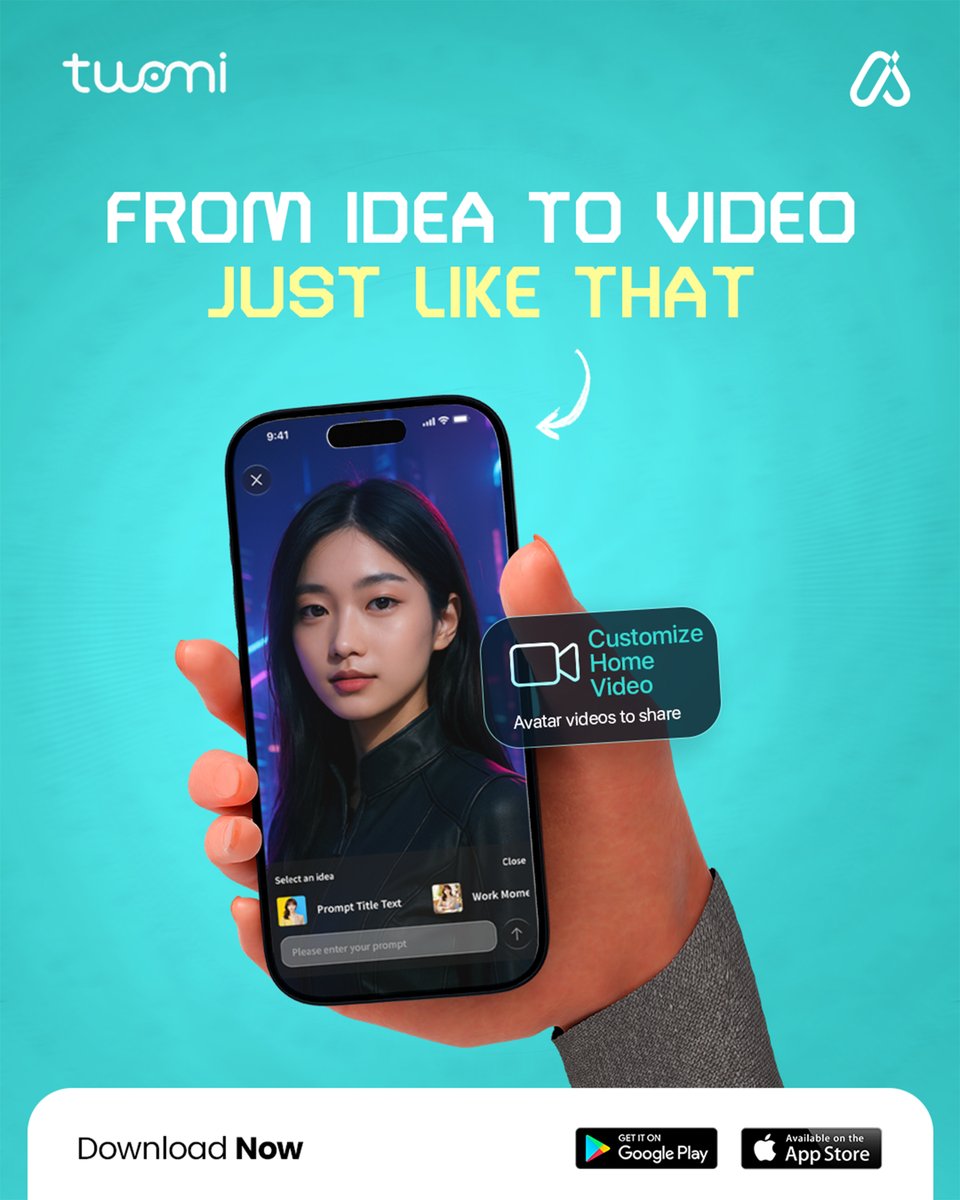 aiavatarbdltd's tweet photo. Create it. Customize it. Share it.
Twomi transforms your photo into a digital twin and generates realistic avatar videos ready for social platforms.
Start now.
#AiAvatarBD #Twomi #AIAvatarApp #AvatarVideo #DigitalAvatar #ContentCreation #AIContent #VirtualPersona #DownloadNow https://t.co/SeP1pY6ncG
