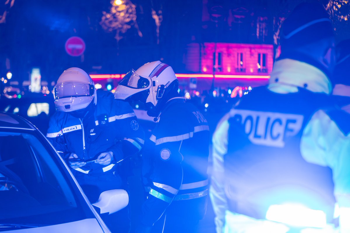 Image de Préfecture de Police - Ce lundi, suite à une infraction routière commise plus tôt au #BlancMesnil, les policiers interpelle