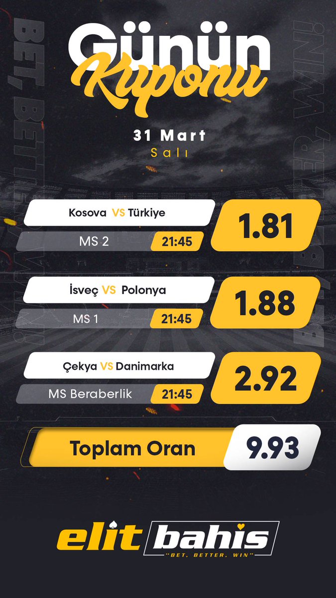 ELİTBAHİS'DEN GÜNÜN KUPONU SİZLERLE
🔥 Elitbahis’te yatırımını yap, ELİTCLASS ayrıcalığını anında kazan! Spor ve casinoda avantaj seninle.

➡️ 500–999 TL yatırıma → 500 TL ELİTCLASS
➡️ 1.000 TL ve üzeri yatırıma → 1.000 TL ELİTCLASS

➡️ ElitBahis Giriş:  click24.cc/bqEFP