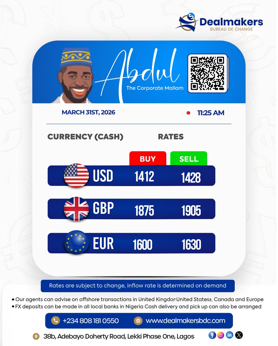 Dealmakers Bureau De Change tweet media