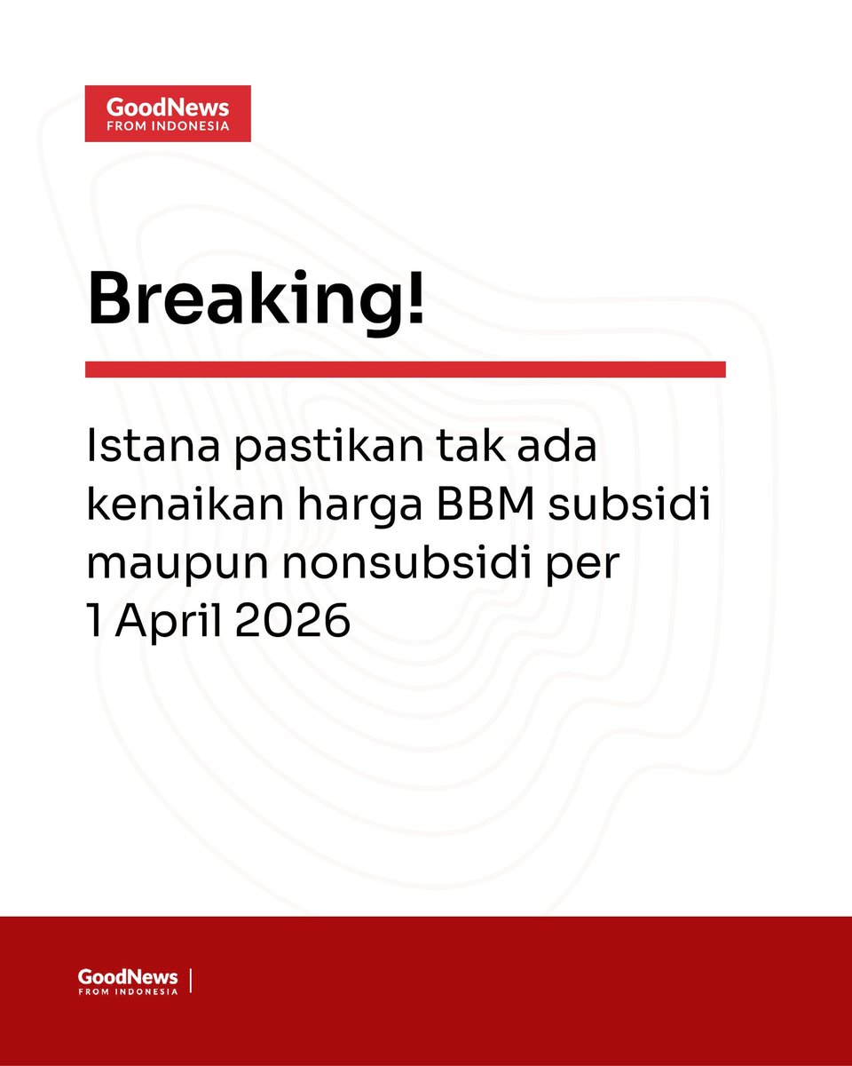 Good News From Indonesia tweet media