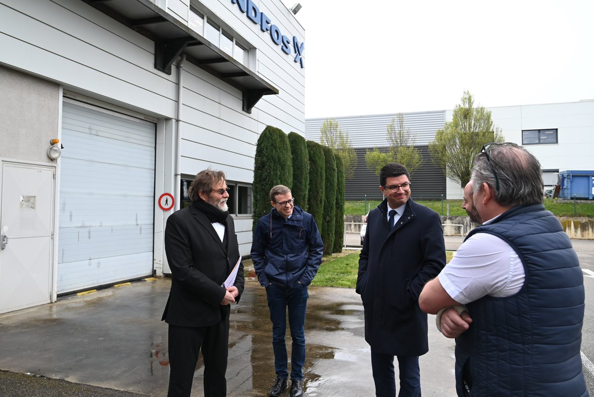 Image de Préfète de l'Isère - #Industrie💧| Richard-Daniel Boisson, sous-préfet de la Tour-du-Pin, s’est rendu jeudi dans les loca