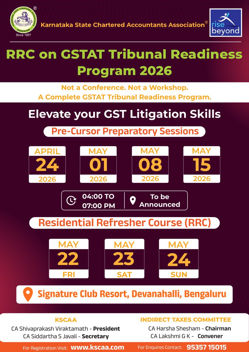 Karnataka State Chartered Accountants Association tweet media