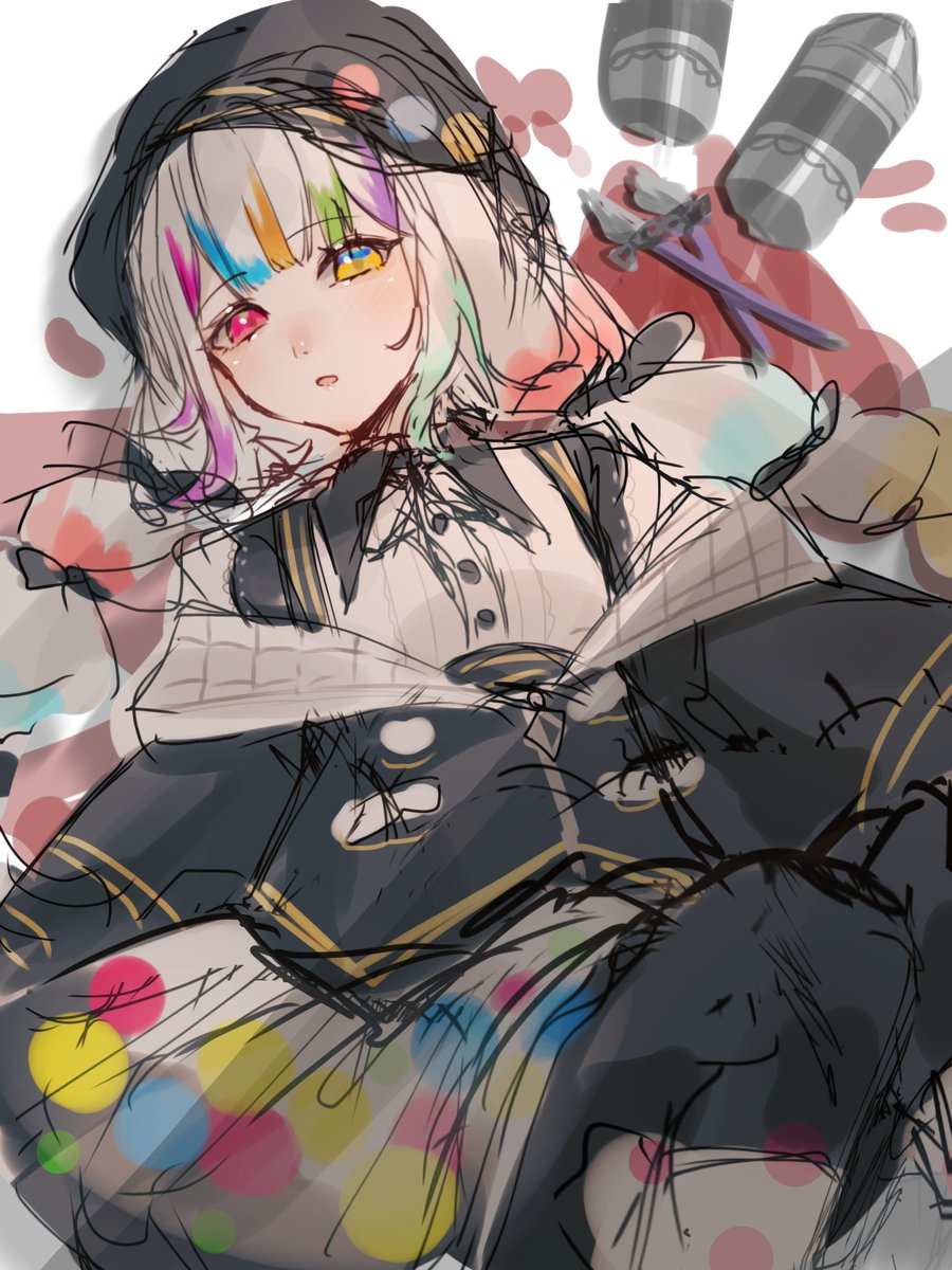 描きたいラフだけ増えてく…