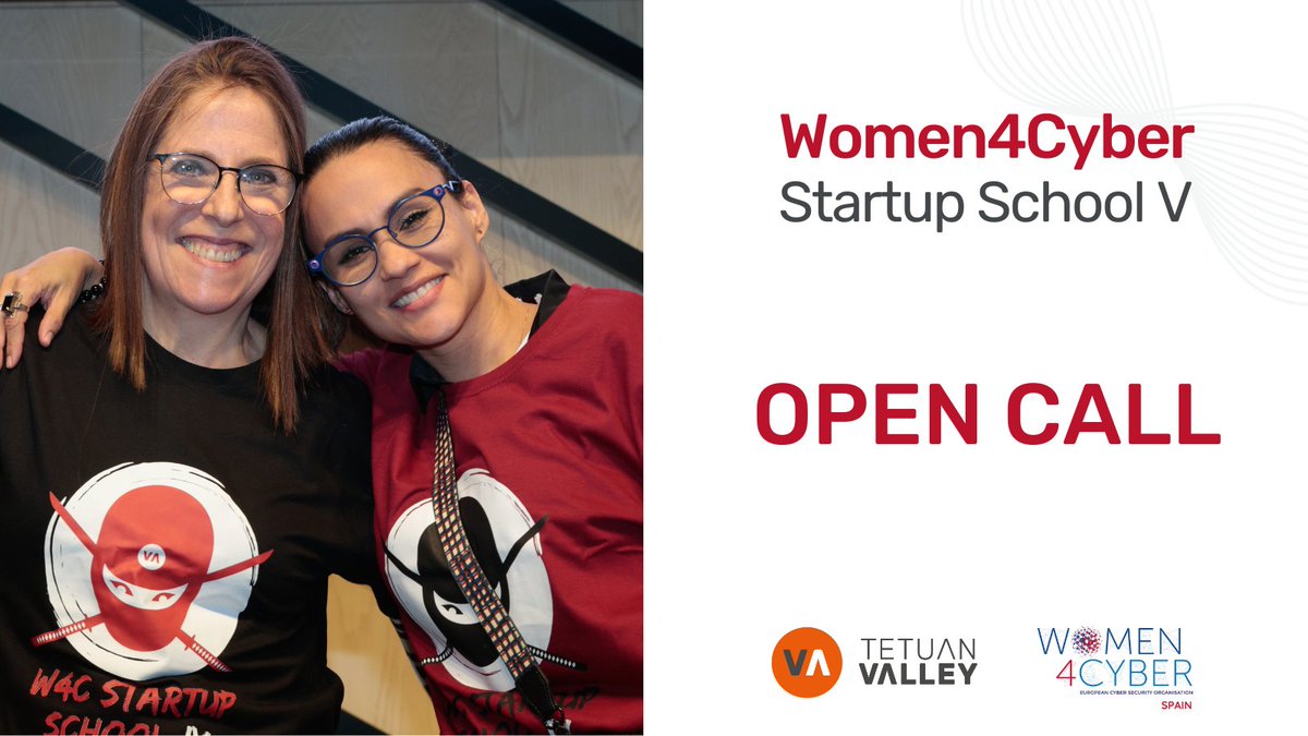 Startup_VLC's tweet photo. Abierta la V Edición de W4C Startup School 🔥

El programa, organizado por @tetuanvalley y @Women4Cyber_SP, está diseñado para apoyar a startups con soluciones de ciberseguridad con mujeres en el equipo fundador 👭

➕ info e inscripciones: https://t.co/OgAb3wGkDG https://t.co/nLjtAHxz8g
