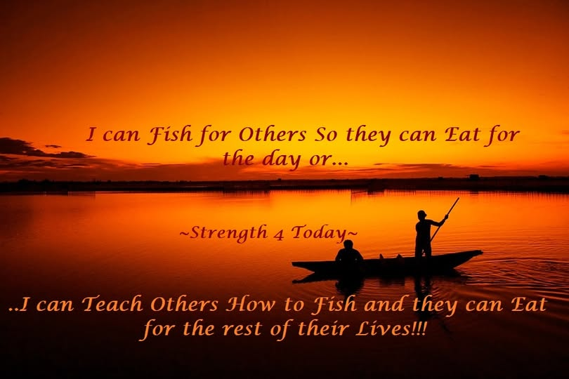 Strengthfor2day's tweet image. I Can Fish For Others
So They Can Eat For The Day
Or...
..I Can Teach Others How To Fish
And They Can Eat
For The Rest Of Their Lives!!!

#Fish4Others #HelpOthers #NotEnable #DontBeACrutch #TeachOthers #Do4Themselves #RecoveryPosse #Strengthfor2day