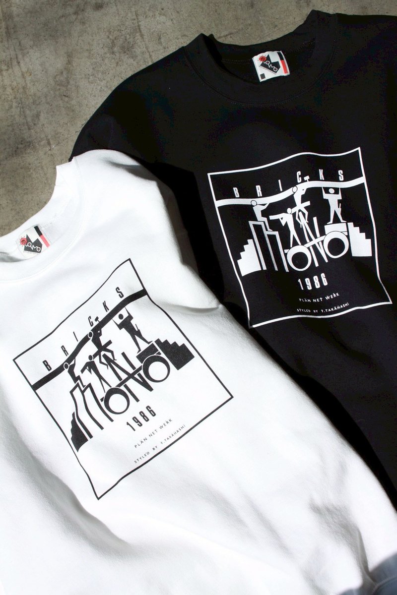 Bricks MONO by Y.T.】 Bricks MONO Crewneck Sweat Shirt 販売のご