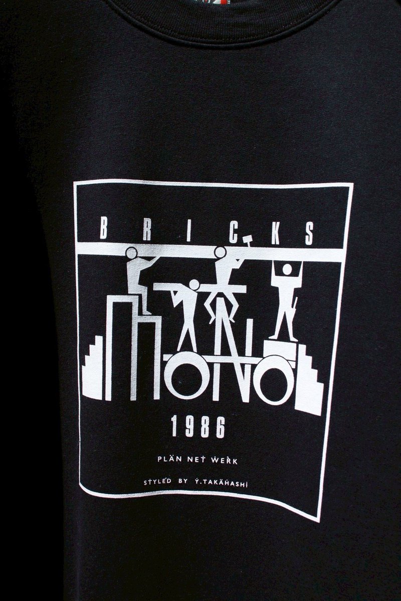 Bricks MONO by Y.T.】 Bricks MONO Crewneck Sweat Shirt 販売のご
