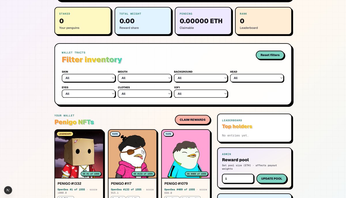 Something’s cooking 👀

Earn real money just by holding your NFTs 🐧

Alpha (RN): Delist your NFTs + stack those rare ones before it’s too late 👀