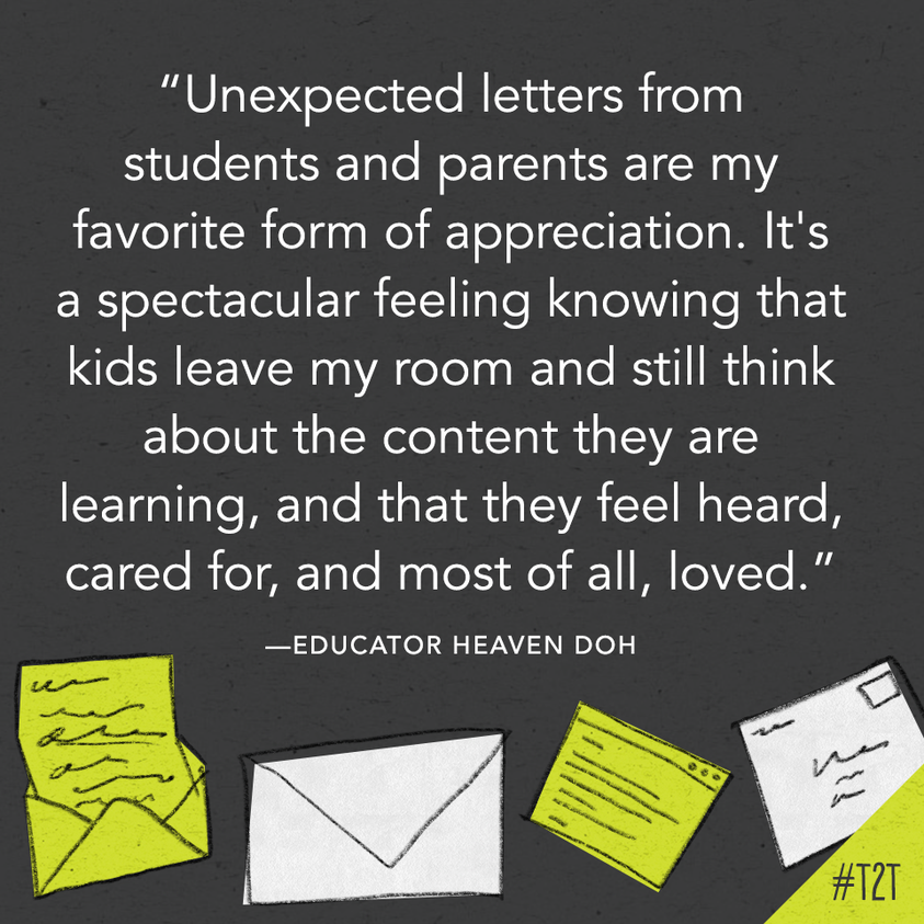 Don't forget: Your teaching makes a difference. 💜