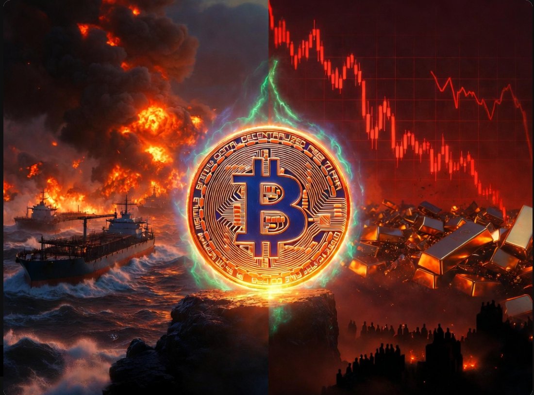 SaiGonATH's tweet photo. 🧵 BẢN TIN THỊ TRƯỜNG — 31/03/2026
₿ $BTC đang giữ $67,500 trong lúc thế giới vẫn đang bất ổn. 
Đây là bức tranh:
1/ 🛢️ Dầu WTI vừa phá mốc $100/thùng — lần đầu từ 2002. Hormuz vẫn đóng. Iran đánh tàu dầu Kuwait. Trump báo muốn rút quân khỏi Iran — nhưng eo biển vẫn khóa. Market không biết nên price kiểu gì.
2/ 📉 S&P 500 có losing streak dài nhất từ 2022. MSCI châu Á-Thái Bình Dương hướng tới tháng thảm nhất từ 2008. Trong khi total market cap crypto CẢ TUẦN GIỮ NGANG. $BTC bán ra mỗi lần leo thang nhưng chưa bao giờ phá vỡ cấu trúc. Kẹt range $65-73K suốt cuộc chiến.
3/ 🥇 $VÀNG đang LỖ trong lúc có chiến tranh. Chưa từng xảy ra trong lịch sử. JPMorgan vừa nhận định: #Bitcoin đang chống chọi khủng hoảng Iran tốt hơn vàng. "Safe haven" đang rơi trong khi "volatile asset" đứng vững. Narrative đang đảo chiều real-time.
4/ Cú dip $BTC xuống dưới $65,200 → bật ngược lên trên $67K trong một phiên. Stop-hunt tìm được demand thật ngay $65K.
5/ Trong lúc retail hoảng loạn, smart money âm thầm gom:
📦 Bitmine mua 71K $ETH trong tuần — lớn nhất 2026
🏛️ American Bitcoin giờ hold 7K BTC
💼 Bernstein: Crash 60% ở crypto stocks = "cơ hội mua hiếm có"
🏦 Labor Dept đề xuất mở 401(k) cho crypto — trillion có thể đổ vào
6/ Câu hỏi then chốt cho tháng 4:
Ceasefire thật → $BTC phá vỡ $73K?
Hormuz vẫn đóng → dầu cao → Fed không cut → $BTC tiếp tục kẹt?
#btc #crypto