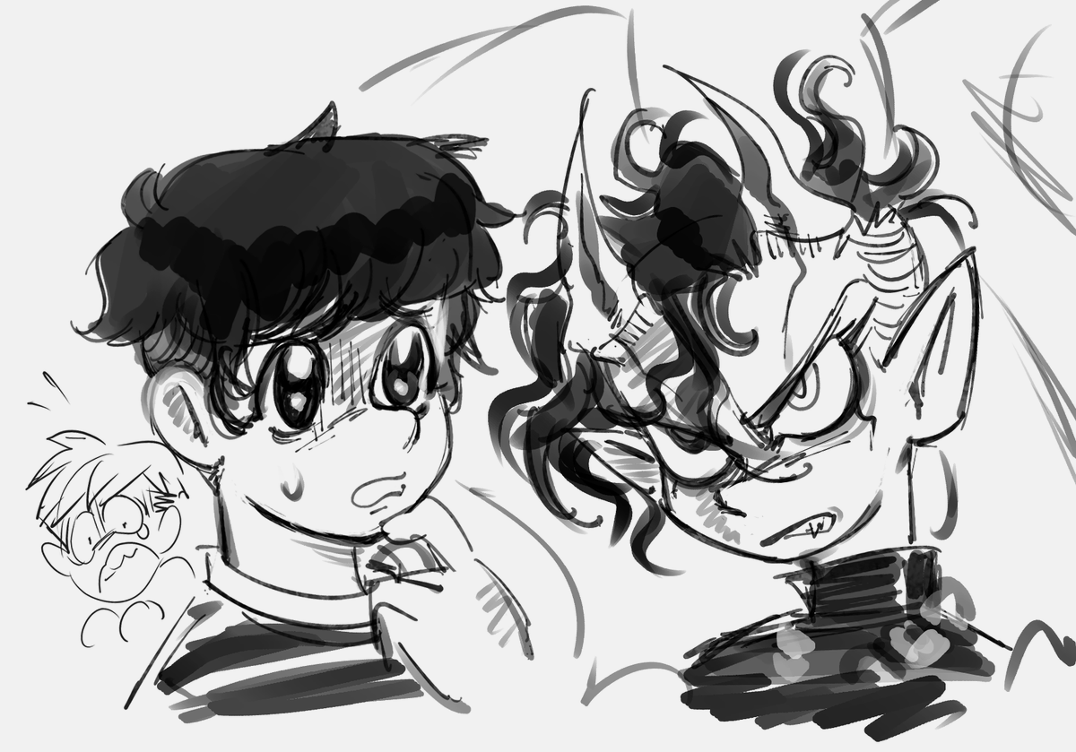 poobit_pespillo's tweet image. #jthm #squee // Go Nagai -esque Squee n Pepito
