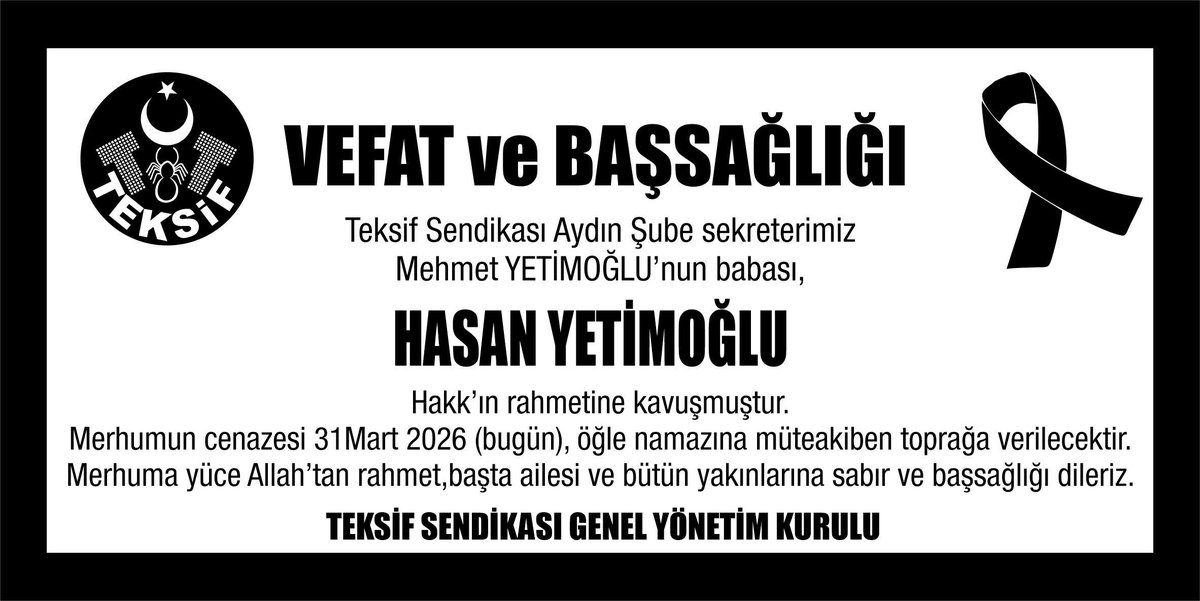 Teksif Sendikası tweet media