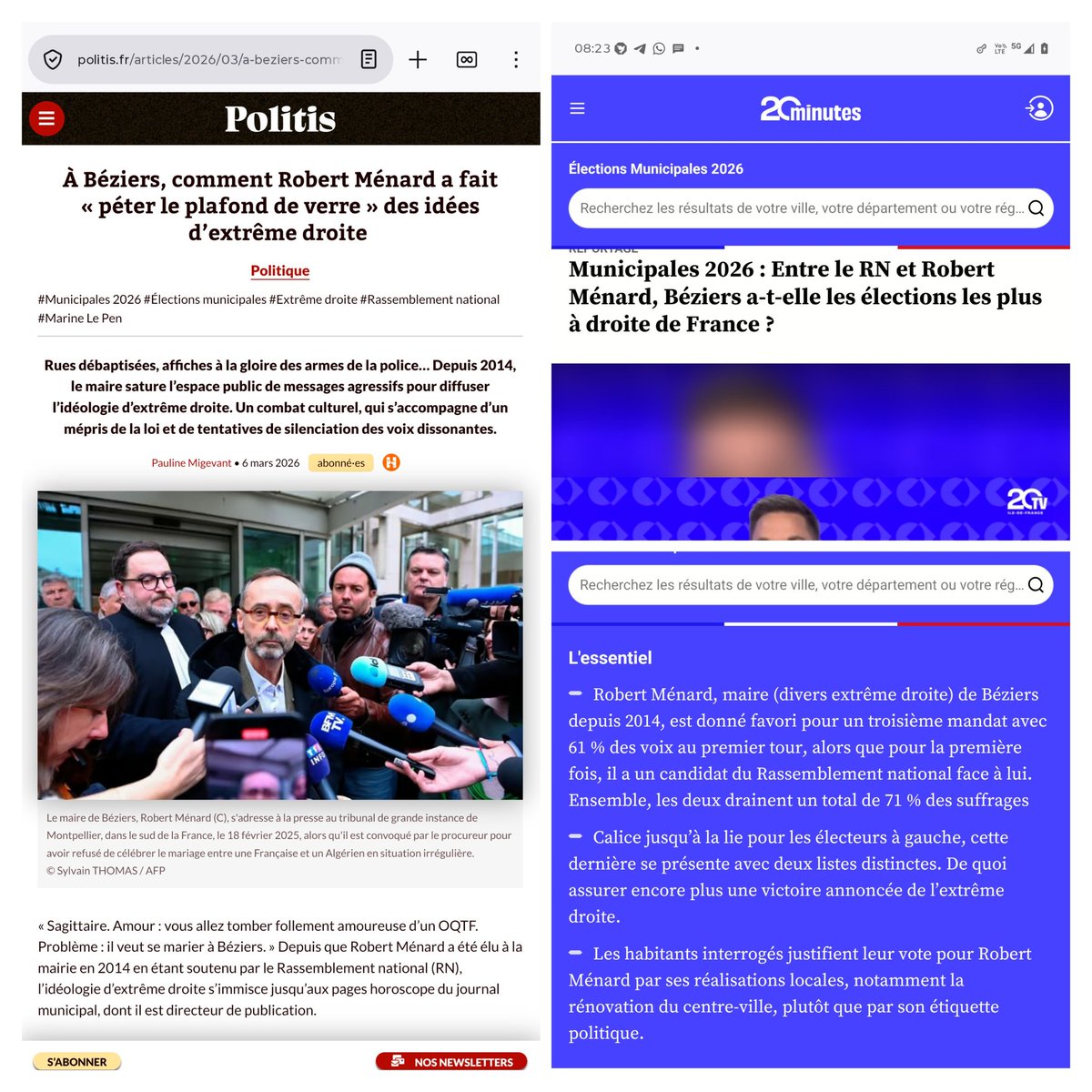 HannahStasi's tweet image. 1/ @FranceInsoumise : vous êtes dégoûtants. Alors que #Béziers est tenue par l'extrême droite, vos militants ne trouvent pas mieux à faire, en termes de lutte "antifasciste", que d'#agresser un représentant de la communauté #juive ?