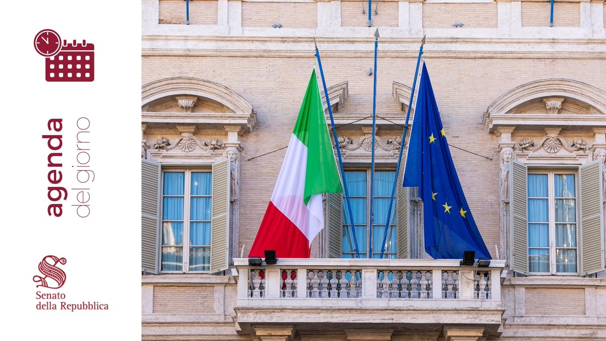 SenatoStampa's tweet image. #LavoriParlamentari oggi in #Senato
📌 In Aula ore 16.30 - Seduta n. 404 senato.it/lavori/assembl…
 📺 Diretta webtv.senato.it/webtv/assemble…
📌 Nelle Commissioni
🗓️ Agenda senato.it/lavori/agenda-…
📺  #SenatoTV webtv.senato.it/webtv