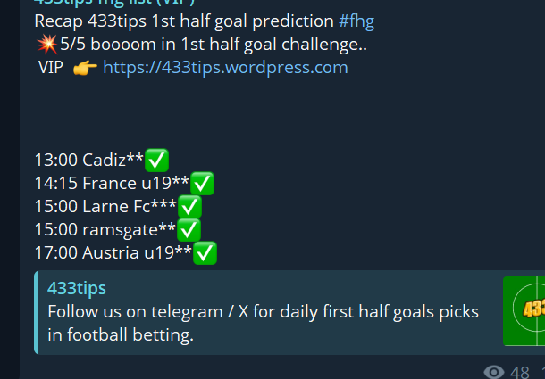 football433tips's tweet photo. 🥳In celebration of  3 days back to back 433tips full house hit rate,  we are giving out 3 days VIP trial - Jz like &amp; retweet to get a seat.  Finger crossed ! Or join us @ this special fee (limited VIP slots)  👉 https://t.co/yRfokKkcLP

#footballtips #1sthalfgoal #fhg #433tips https://t.co/hBC1mORYzp