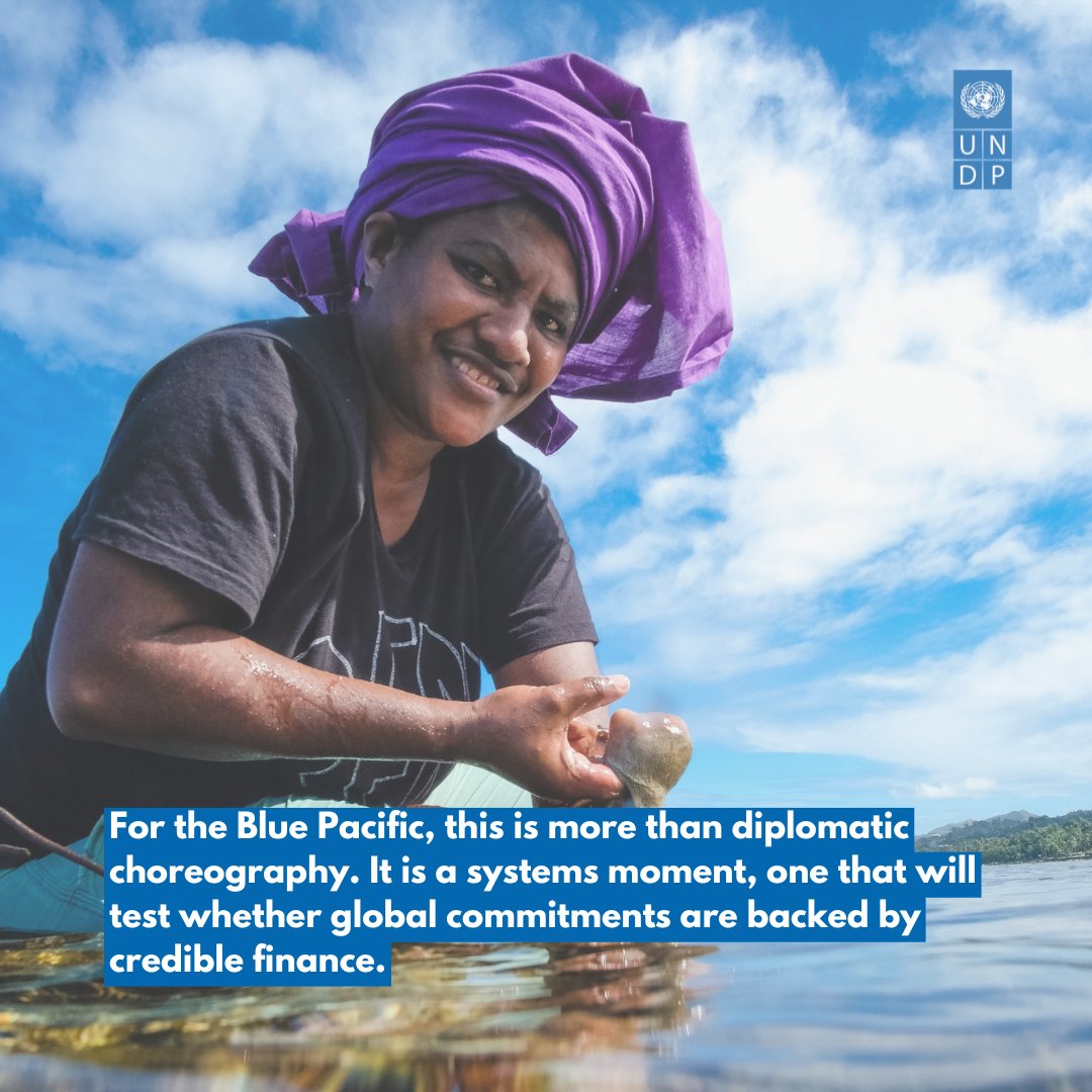 UNDP_Pacific's tweet photo. What will the Pacific bring to the world stage in this rare Tri #COP year? As 2026 emerges as a defining year for our planet, the Pacific is stepping into a leadership moment. Our latest blog dives into why this year matters more than ever.
Read more here🔗https://t.co/RpVkUMLXWM https://t.co/U0Uiv89xne