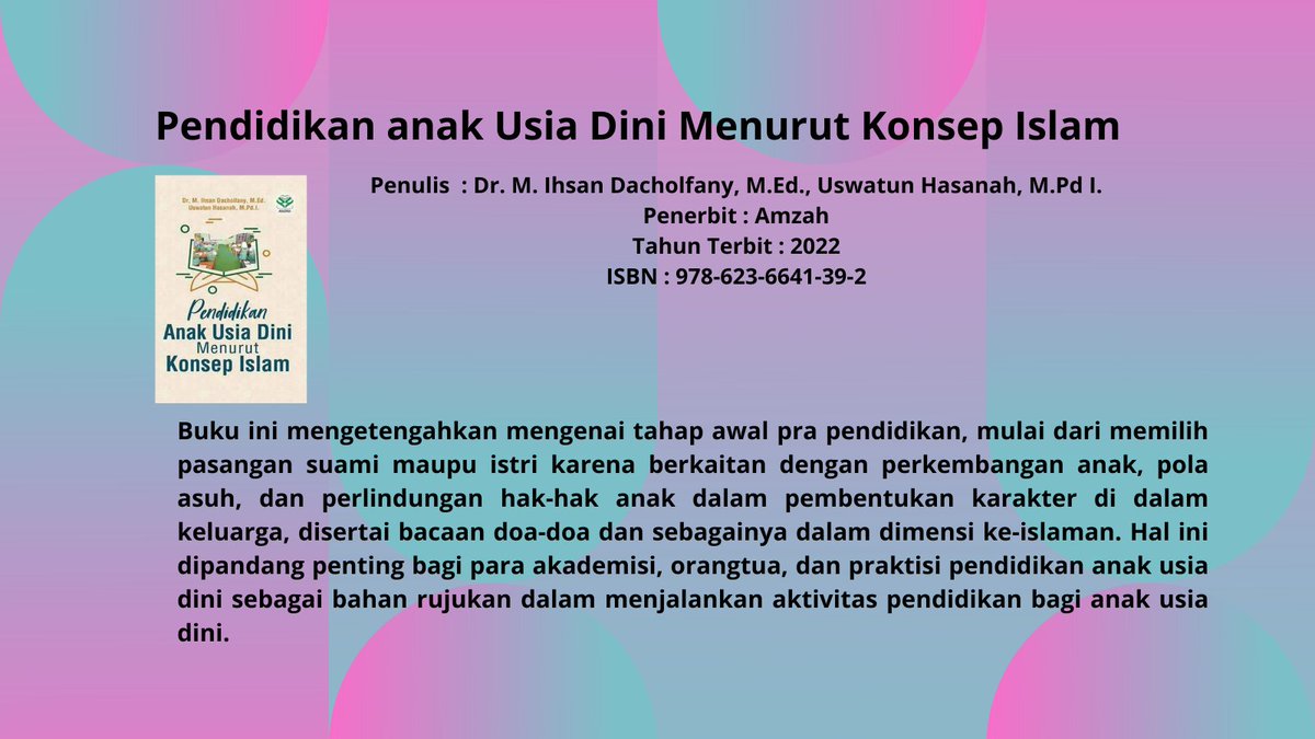 PERPUSDABEKASI's tweet photo. (31/3) Book review kali ini  mengupas ttg tahap awal pra pendidikan, mulai dr memilih pasangan  krn berkaitan dgn perkembangan anak, pola asuh, dan perlindungan hak anak dlm pembentukan karakter di dlm keluarga, disertai  doa &amp; dalam dimensi ke-islaman yuk baca di DiaryKotaBekasi https://t.co/KvGXezo49W