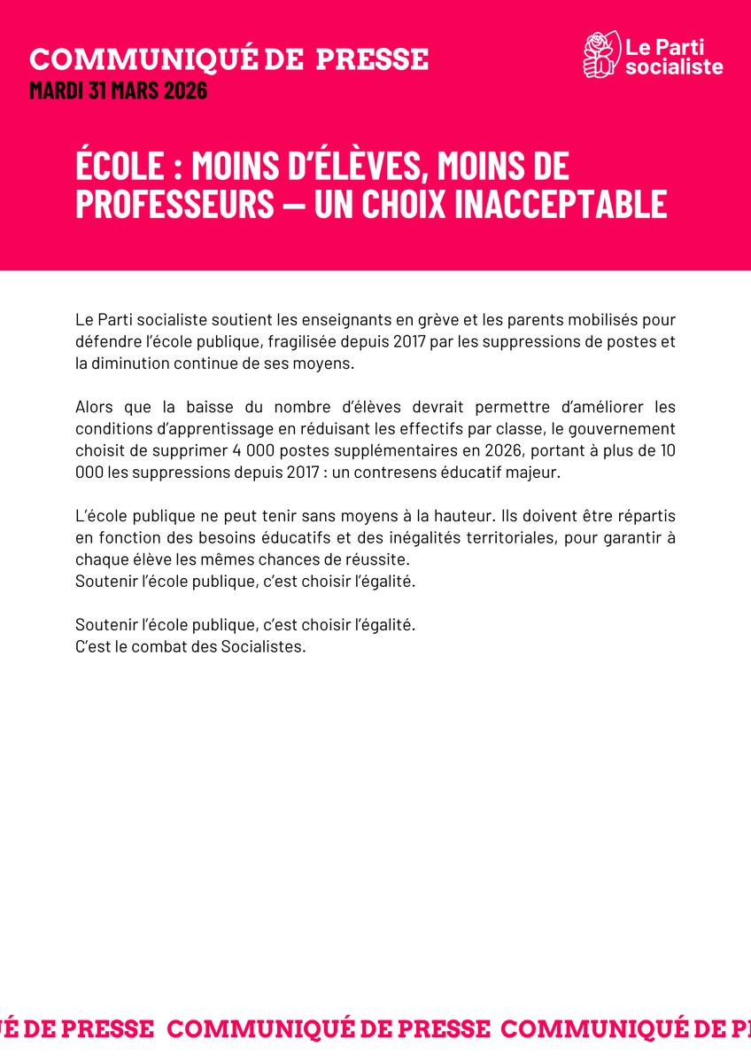 Parti socialiste tweet media