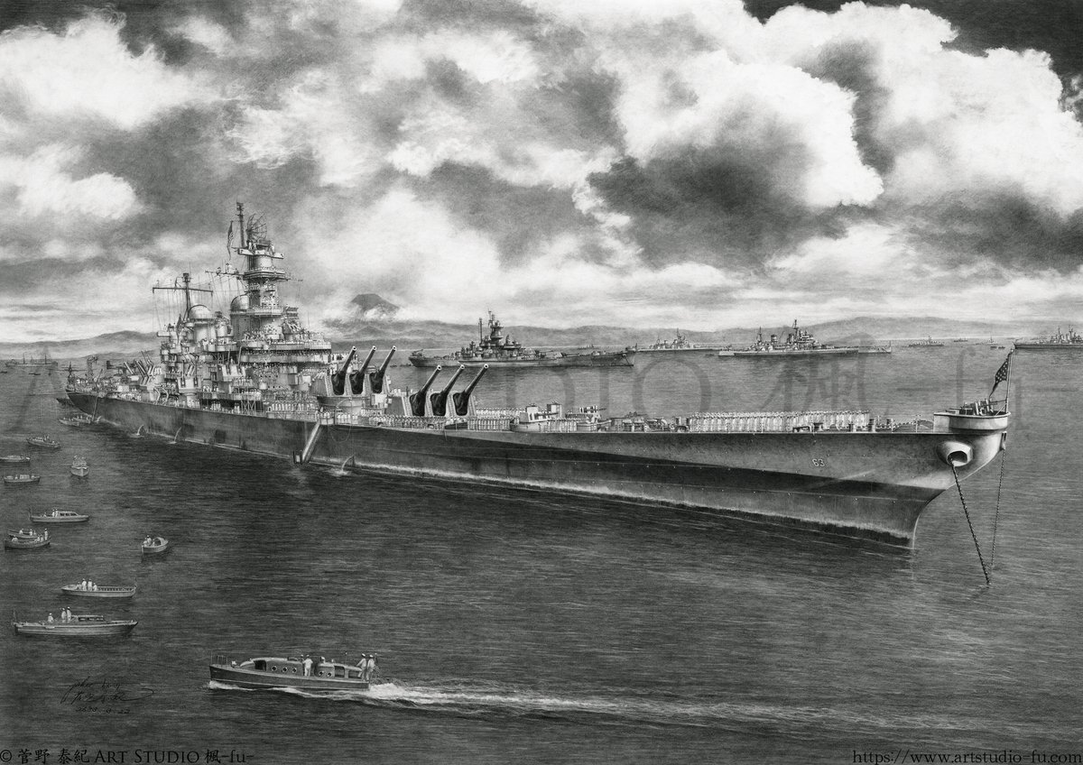 菅野泰紀 Art Studio 楓 -fu- 鉛筆艦船画家 tweet media