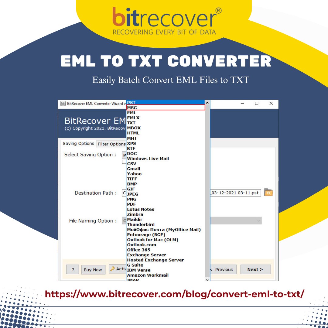 bitrecovers's tweet image. Convert EML emails to plain TXT effortlessly with BitRecover EML to TXT Converter! Preserve content, attachments &amp;amp; metadata. Fast, secure &amp;amp; easy-to-use!
bitrecover.com/blog/convert-e…
#IT_Support #EML #DataConversion